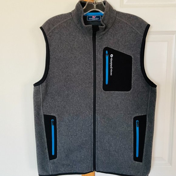 VINEYARD VINES Men's Full Zip-Up Vest EUC Size M - Picture 1 of 8